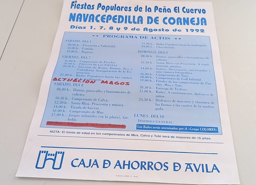 Cartel Fiestas 2018