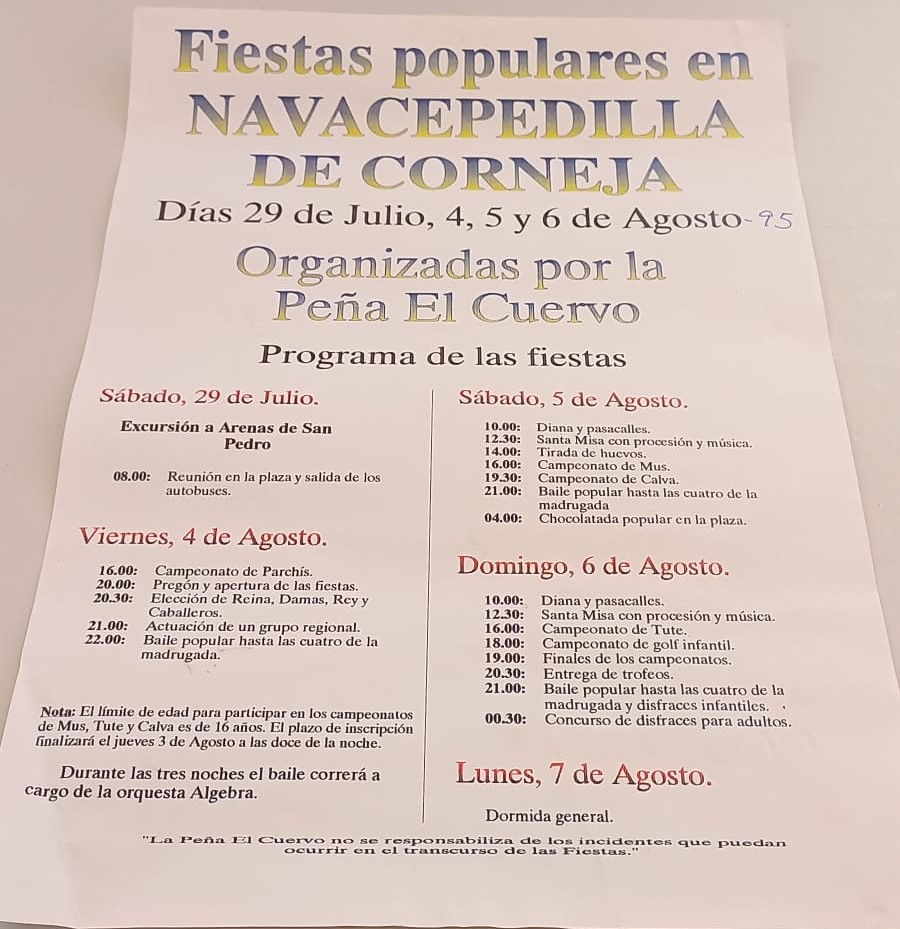 Cartel Fiestas 2018