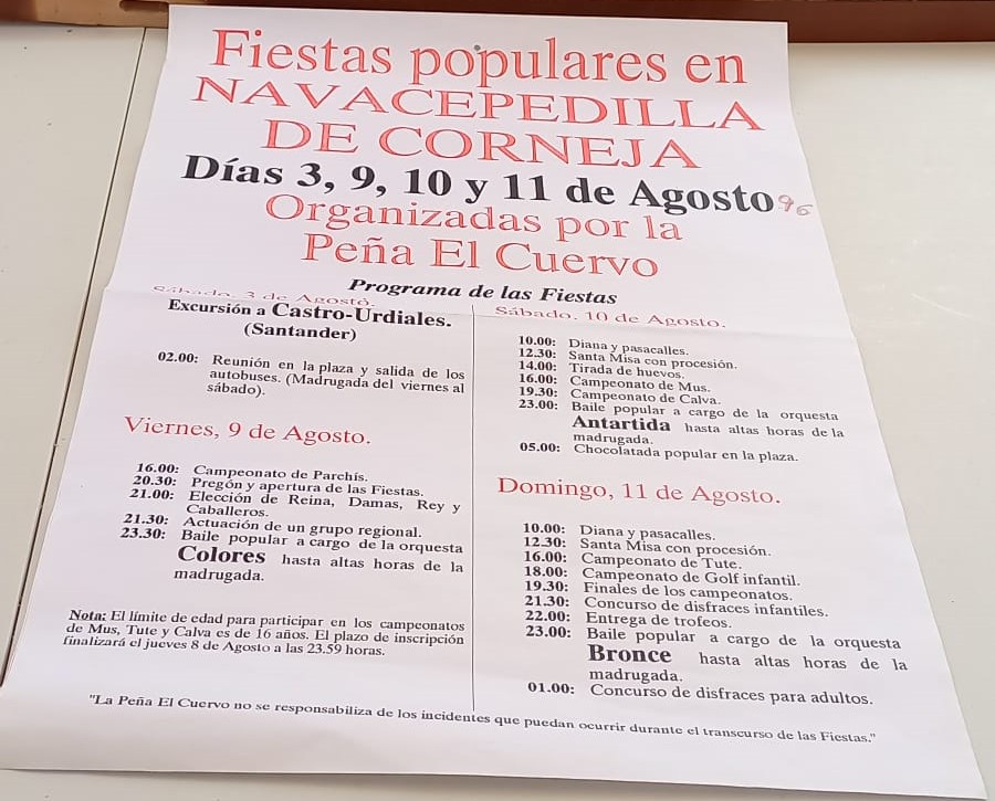 Cartel Fiestas 2018
