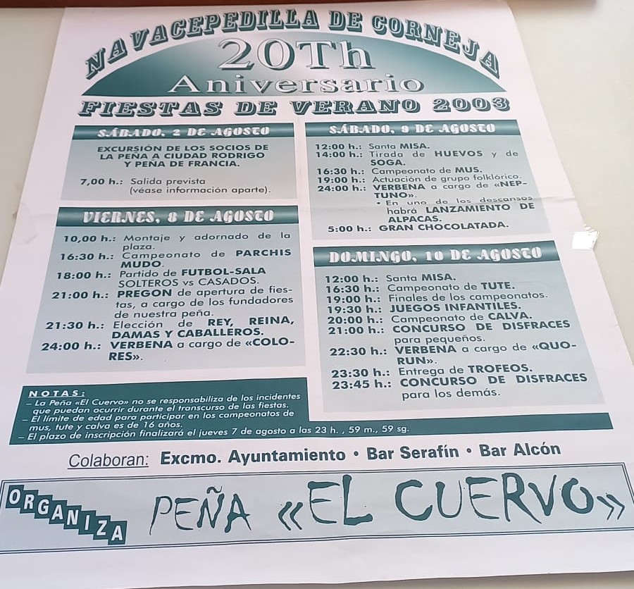 Cartel Fiestas 2018