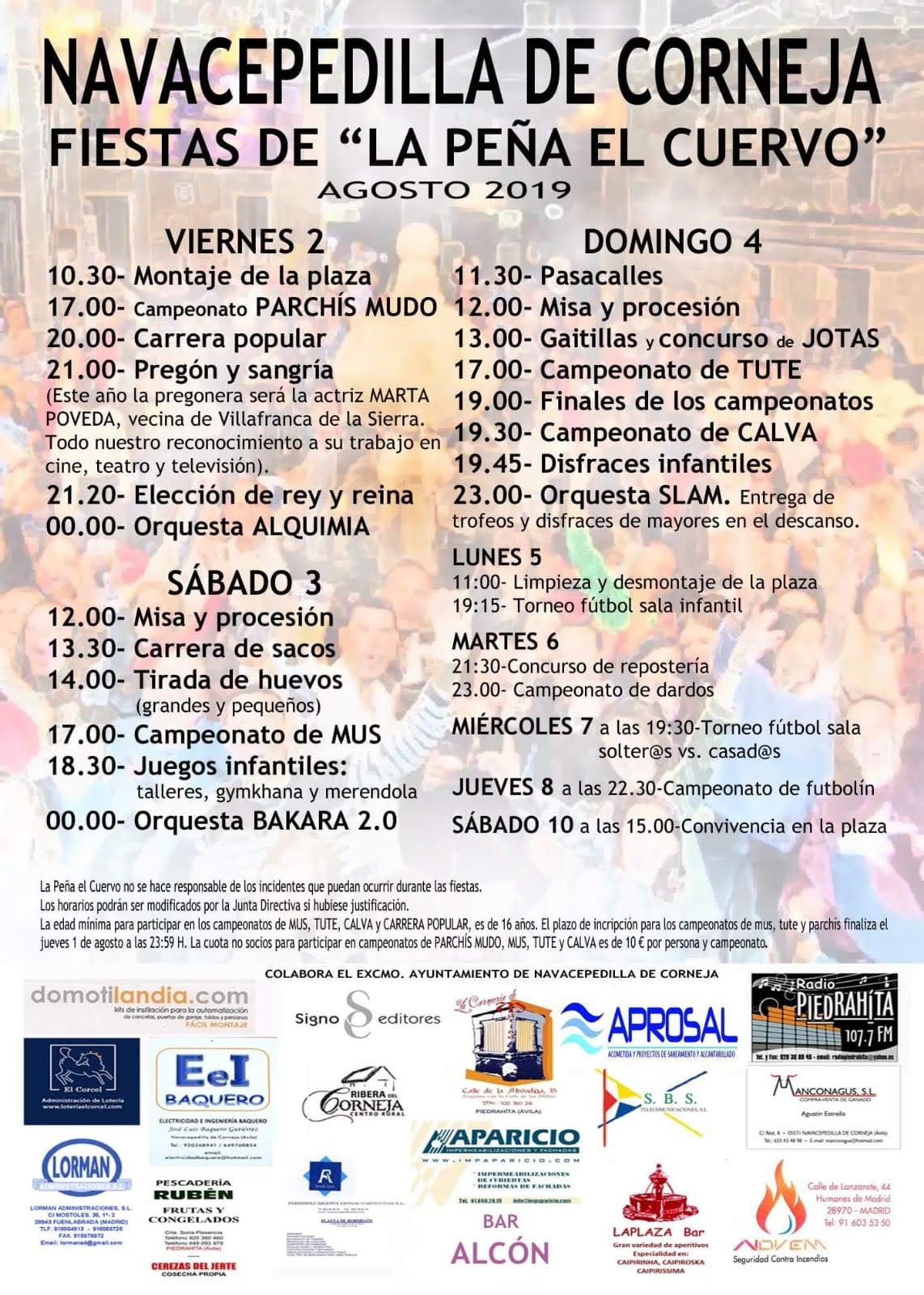 Cartel Fiestas 2020