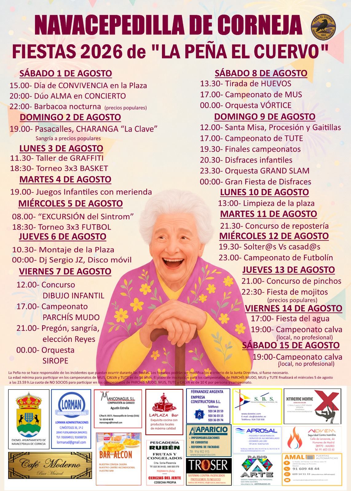 Cartel Fiestas 2026